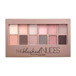 Η παλέτα σκιών Blushed Nudes Palette από την Maybelline περιέχει 12 τέλειες αποχρώσεις για να δημιουργήσεις  nude εμφανίσεις.