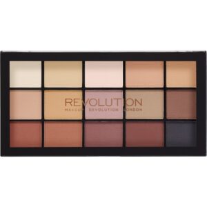 ΠΕΡΙΓΡΑΦΗ Makeup Revolution Reloaded Palette Basic Mattes Η Makeup Revolution Re loaded Basic Mattes είναι μια ακόμα εντυπωσιακή προσθήκη στη σειρά Re Loaded !! Η Re Loaded Basic Mattes περιέχει μια ποικιλία από 15 απαλές και πλούσιες αποχρώσεις, για τους λάτρεις της ματ υφής !! Διαθέτει ένα ευρύ φάσμα nude αποχρώσεων, μπεζ, καφέ και βαθιά δαμασκηνοί . Έχουν μεγάλη διάρκεια για εκθαμβωτικό μακιγιάζ ματιών που διαρκεί όλη μέρα !! Οι σκιές μπορούν να χρησιμοποιηθούν είτε μεμονωμένες είτε να συνδυαστούν μεταξύ τους για ακόμα πιο εντυπωσιακό αποτέλεσμα. Έχουν υψηλή ποιότητα χρωματισμού και οι σκιές αναμειγνύονται εύκολα μεταξύ τους για ακόμα πιο εύκολα μακιγιάζ ματιών !!