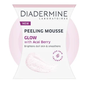 Μοναδικά απαλό Diadermine Peeling mousse με acai berry προσφέρει λάμψη & λειαίνει την επιδερμίδα.